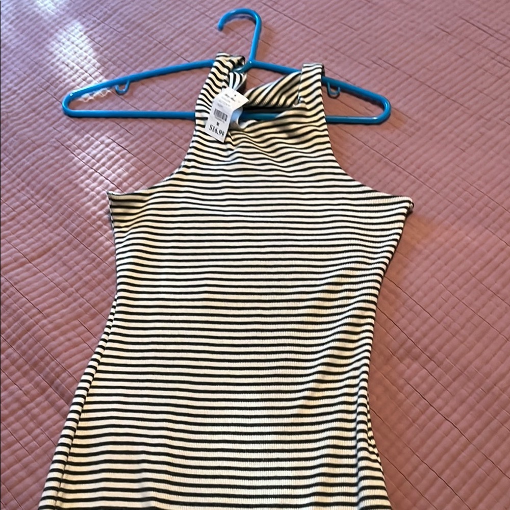 Striped Sleeveless Dress